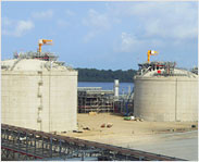 LNG tank cryogenic insulation work